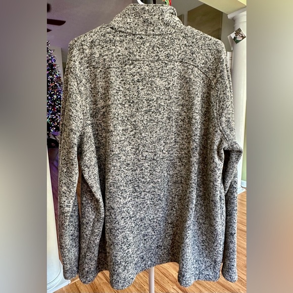Natural Reflections Heathered Gray Button-Up Sweater - Picture 7 of 7